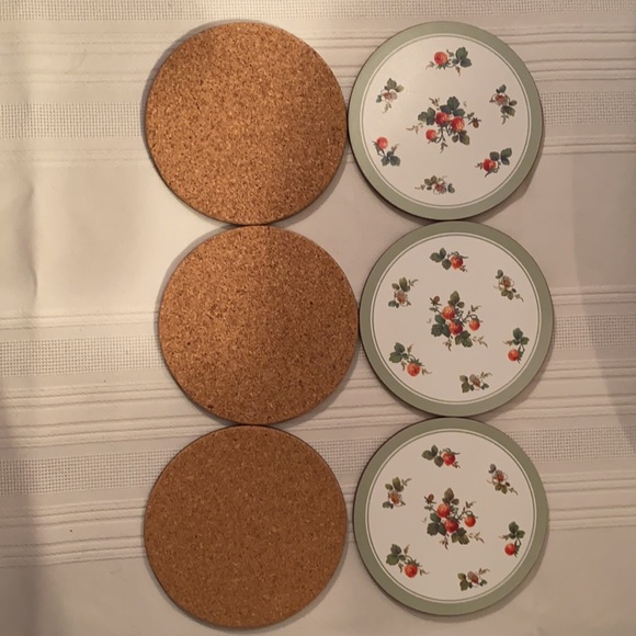 English Life coasters Strawberry Patch Box of 6 coaster - Picture 4 of 7